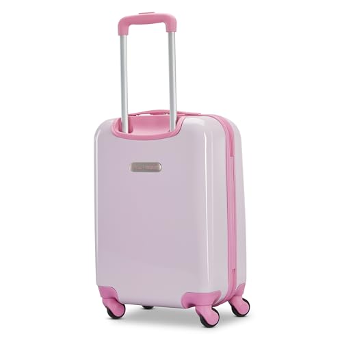 American Tourister Disney Princess Carry-On Luggage - Airline Approved, Durable Hardshell with Disney Princess Favorites - Roll Confidentially with Spinner Wheels & Colorful Adjustable Handle