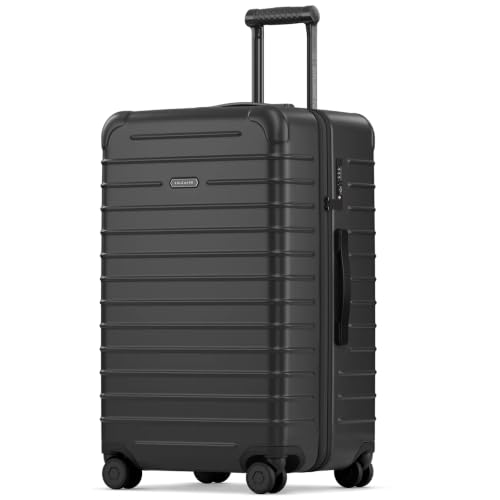 Solgaard Carry-On Closet Lite - Hard-Shell 20.8" Travel Luggage Bag (Black)
