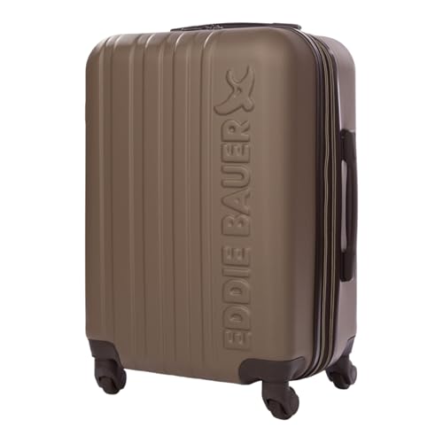 Eddie Bauer Flatiron Carry-On 22" Luggage | Hardside | Spinner Wheels | Expandable | Lightweight | Travel Essentials - Dark Fatigue