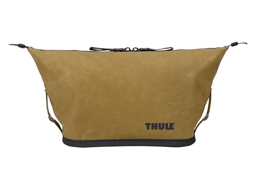Thule Aion Toiletry Bag - Water-resistant bag for toiletries, makeup and shaving essentials - Removable liquids bag included - Easy to clean - Snap loop to easily hang - Waxed, PFC-free fabric