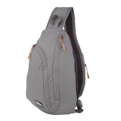 Eddie Bauer Ripstop 8L Shoulder Sling Pack with Padded Air-Mesh Adjustable Crossbody Strap for Right or Left Handed Fit - Slate