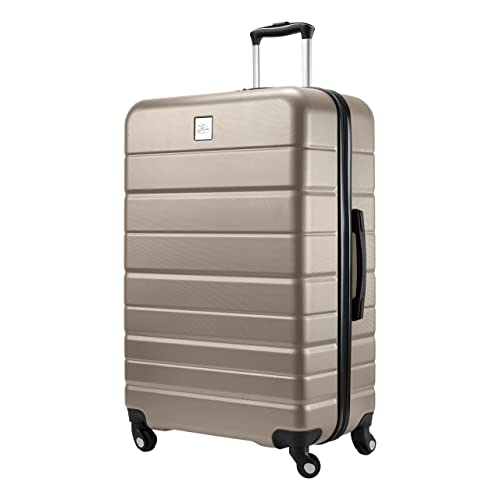 Skyway Epic 2.0 Hardside Lightweight and Durable ABS Shell Luggage, Spacious with Dual Spinning Wheels, Comfort Grip and Expandable, Men and Women