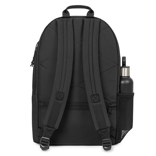 EASTPAK Padded Double – 24L Squared Backpack with Dual Front Pockets, 13” Laptop Sleeve, Bottle Holder & Padded Straps, Black