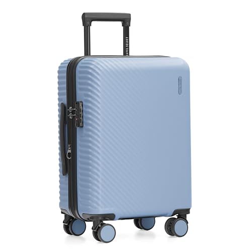 Travel Select Bridgetown Hardside Expandable Luggage w/TSA Lock, Light Blue, 21-Inch Carry-on