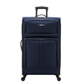 U.S. Traveler Anzio Softside Expandable Luggage with Spinner Wheels, Navy, 30-Inch Large