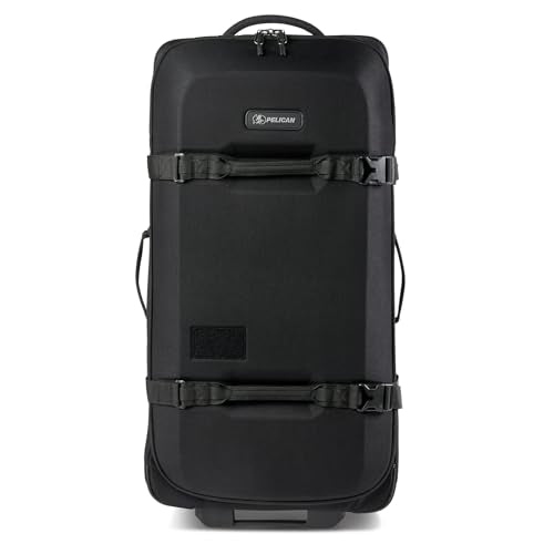 Pelican Aegis Luggage - Check in Duffel Bag with Wheels - 32 Inch Suitcase with Wheels (Black)