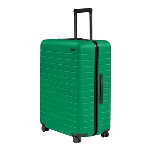 Away Amazon Exclusive Large Checked Luggage - 29-Inch Lightweight Hardside Suitcase with Four WhisperGlide 360° Spinner Wheels, Interior Compression System, TSA-Accepted Lock - Palm Green
