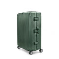 Gabbiano All-Aluminum Luggage Set, 2-Piece Zipperless Suitcase (20” Carry-On + 30” Large) – Aluminum-Magnesium Hardside Spinner with TSA Latch Locks, 22x14x9 (Green, Large 30")