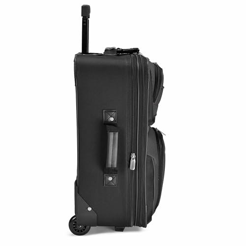Travel Select Amsterdam Softside Expandable Luggage with Rolling Wheels, Gray, 21-Inch Carry-on