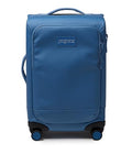 JanSport Good Latitude Carry On Spinner Suitcase - 42L Water Resistant Travel Luggage with 16 Inch Laptop Sleeve - Durable Lightweight Rolling Hardside Softside Carry-on Bag, Elemental Blue