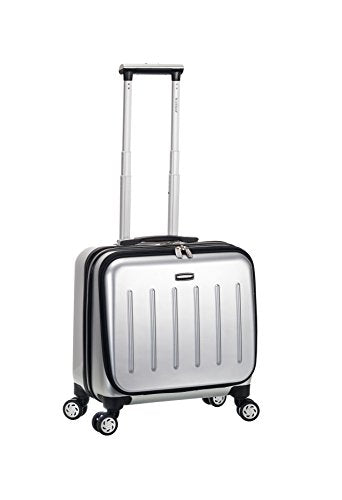 Rockland Revolution Hardside Rolling Computer Case, Carry-On, Silver