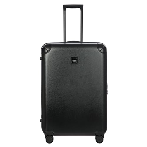 Bric's Amalfi Lightweight Hard Shell Suitcase – Expandable Checked Luggage with Water-Repellent Zip, Smooth 360° Wheels & TSA Lock - 30 Inch, Black