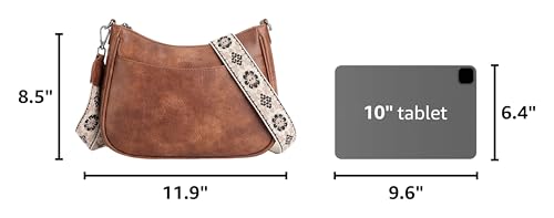 APHISON Trendy Leather Crossbody Purse with Adjustable Strap, Women's Shoulder Handbag