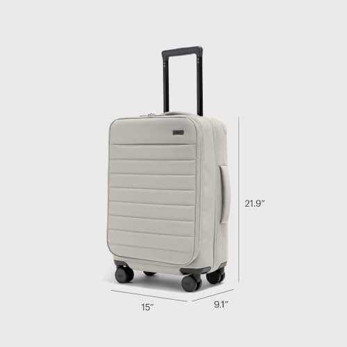 Away Carry-On Luggage - 22-Inch Lightweight, Expandable Softside Suitcase with 360° Spinner Wheels, Interior Compression System, TSA-Accepted Lock - Cloud Gray