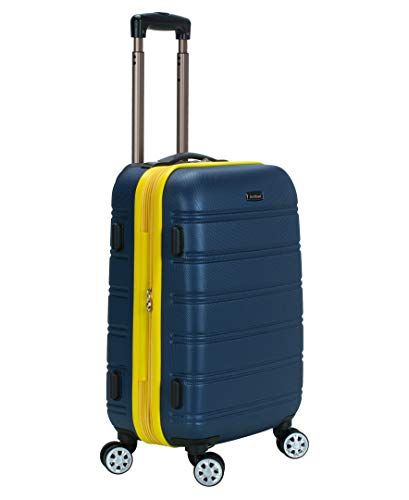 Rockland Melbourne Hardside Expandable Spinner Wheel Luggage, Carry-On 20", Navy