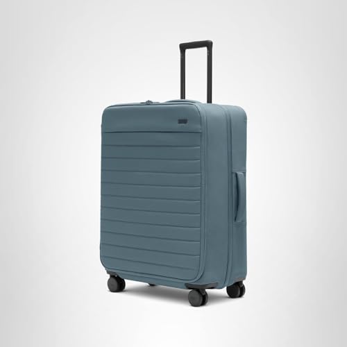 Away Softside Large Checked Suitcase, 29 Inch Expandable Luggage For Men & Women, Durable Nylon Exterior, TSA Approved Lock, Ideal For Trips 2+ Weeks, Coast Blue