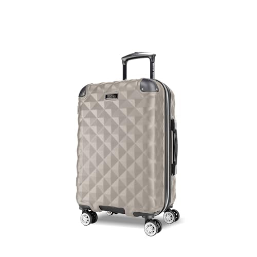 Kenneth Cole REACTION Diamond Tower Collection Lightweight Hardside Expandable 8-Wheel Spinner Travel Luggage, Rye, 2-Piece Set (20" & 28")