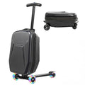 Lavoker Scooter Suitcase for Kid & Adult Foldable 2 in 1 Ride on Carry on Travel Hardshell Trolley Scooter Luggage With Wheels 20"