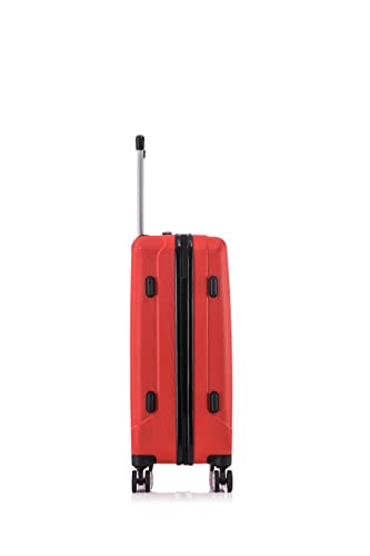 Rockland Santa Monica Hardside Spinner Wheel Luggage, RED, 19", 24", 28"