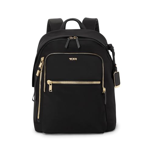 TUMI - Voyageur Halsey Backpack - Travel Backpack - For Business, Fashion, Commute - Holds Up to 14" Screens - Black & Gold
