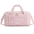 BAGSMART Travel Duffel Bags with Dividers, 32L Gym Duffle Bag with Laptop Compartment, Carry On Weekender Overnight Bag, Shoe Bag, PVC Wet Pocket, Pink