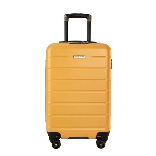 Ricardo Beverly Hills Cambria Hardside Luggage | Stylish Suitcase with Wheels for Effortless Travel, Expandable and Secure TSA-Locked Packing, 20-inch Carry-On, 22x14x9 (Mango Tango, Carry-On 20-Inch)