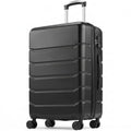 Relyblo 28-Inch Hardside Luggage - Lightweight Expandable Checked Suitcase with TSA Lock and 360 Spinner Wheels, Black