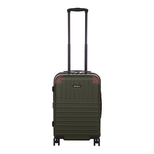 Eddie Bauer Strata Luggage | Hardside | Spinner Wheels | Expandable | Lightweight | Travel Essentials, Dark Forest, 22" (Carry-On)