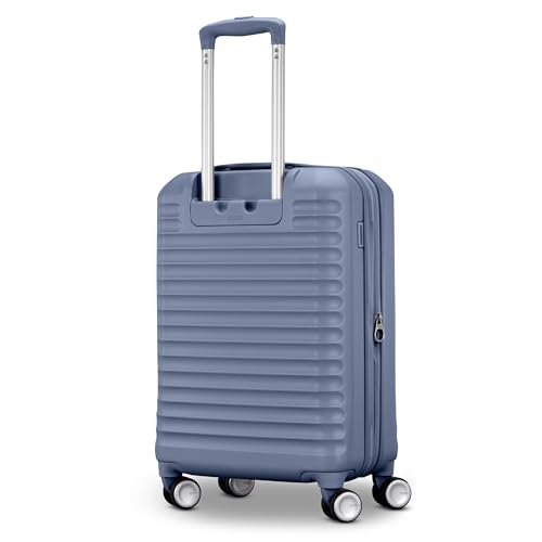 American Tourister Stratum 3.0 Carry-On Spinner, Airline Approved, Durable Hardside Luggage, Expands 1.5", RightHeight™ Adjustable Handle, Elemental Blue