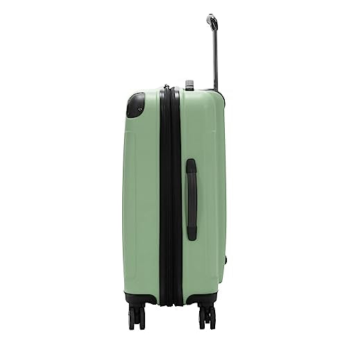 Kenneth Cole REACTION Renegade Luggage Expandable 8-Wheel Spinner Lightweight Hardside Suitcase, Seafoam, 24-Inch Checked