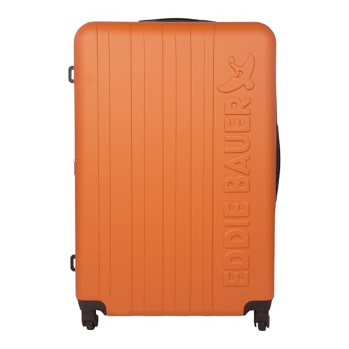 Eddie Bauer Flatiron Check-In 32" Luggage | Hardside | Spinner Wheels | Expandable | Lightweight | Travel Essentials - Paprika