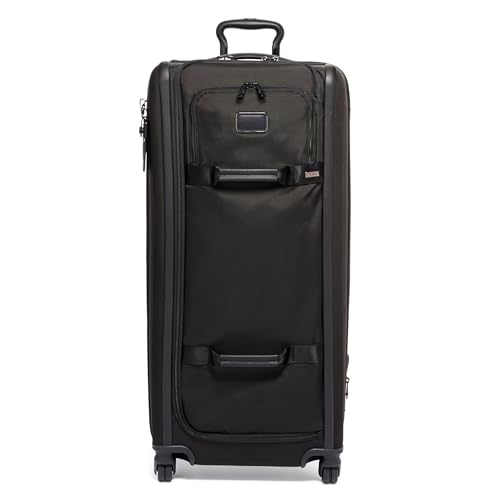 TUMI - Alpha Tall 4-Wheeled Duffel Packing Case - Hybrid Travel Suitcase with Integrated Shelving - Black