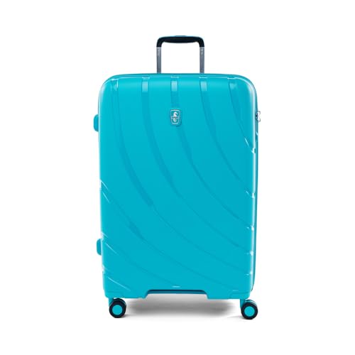 Atlantic Luggage Convertible Medium to Large, Checked Expandable Hardside Spinner