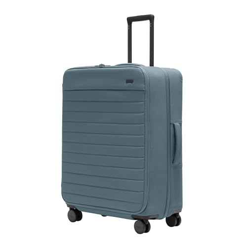 Away Softside Large Checked Suitcase, 29 Inch Expandable Luggage For Men & Women, Durable Nylon Exterior, TSA Approved Lock, Ideal For Trips 2+ Weeks, Coast Blue