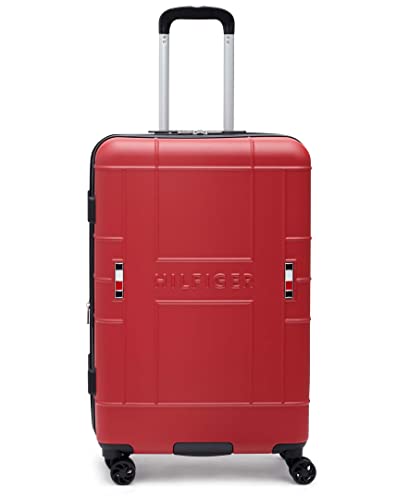 Tommy Hilfiger Women's Hardside Upright Luggage Set, Red, One Size