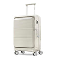 Samsonite Paralux Carry-On Luggage - Innovative Design - Quick Access Front Pocket - Dual Suspension Wheel Technology - TSA Lock - Expandable - Includes Removable Packing Cubes - Stone Grey