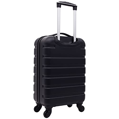 Wrangler 20" Hardside Spinner Carry-On Luggage, Black