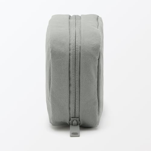 Wrinkled Nylon Pouch - Wide Opening, Medium by MUJI