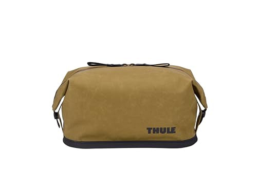 Thule Aion Toiletry Bag - Water-resistant bag for toiletries, makeup and shaving essentials - Removable liquids bag included - Easy to clean - Snap loop to easily hang - Waxed, PFC-free fabric
