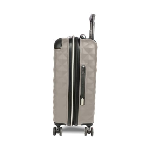 Kenneth Cole REACTION Diamond Tower Collection Lightweight Hardside Expandable 8-Wheel Spinner Travel Luggage, Rye, 2-Piece Set (20" & 28")