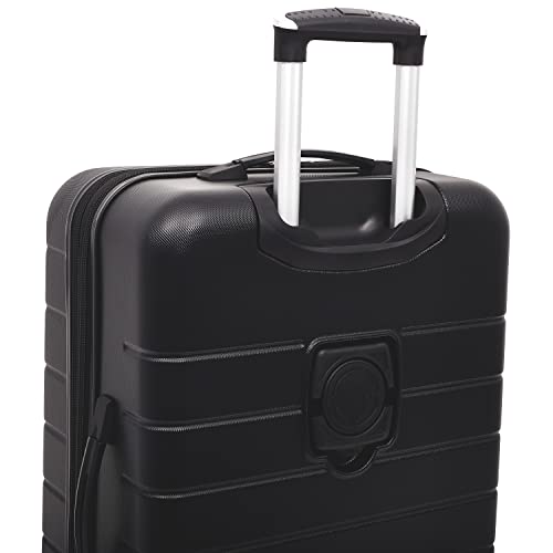 Wrangler Smart Spinner Hardside Luggage, 2 Piece Set, Black