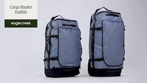 Eagle Creek Cargo Hauler Duffel Bag - Carry-On Duffel Bag for Travel - Easy Access Compartments - Lockable Zipper Opening - Water Resistant - Charcoal - 60L