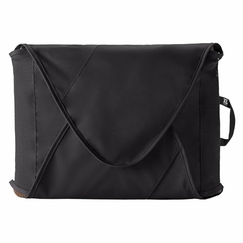 Eagle Creek Pack-It Reveal Garment Folder - Travel Garment Bag with Compression Wings to Maximize Luggage Space - Convenient Top Handle - Quick Drying Material - Black - X Large