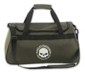 Harley-Davidson Willie G Skull Graphic Rugged Duffel Bag, Army Green