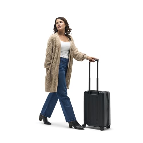 NOMATIC METHOD Roller Luggage: METHOD Carry-On Luggage Perfect for 3-5 Day Trips, Hard Case Luggage for Men and Women (Black)