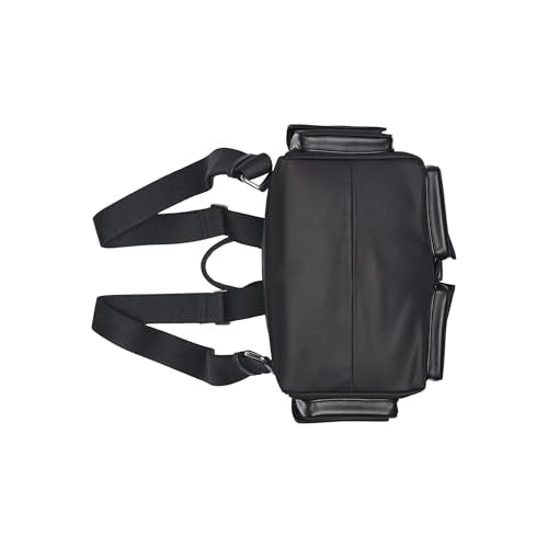 Calvin Klein Elora Organizational Backpack, Black/Silver, One Size