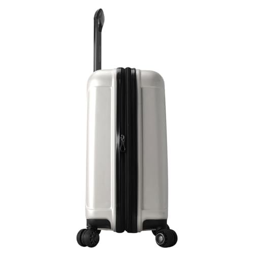 Traveler's Choice Art of Travel Hardside Expandable Luggage with Spinner Wheels, Silver