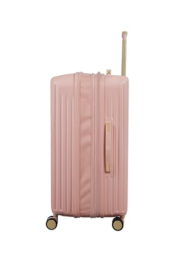 It Luggage Luxuriant 31" Hardside Checked 8 Wheel Expandable Spinner, Rose Sand