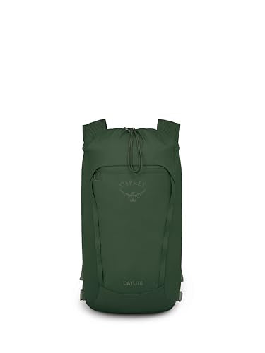Osprey Daylite Cinch Backpack - Lightweight Travel Bag for Hikes, Festivals, and Everyday, Seaweed Green Amazon Exclusive