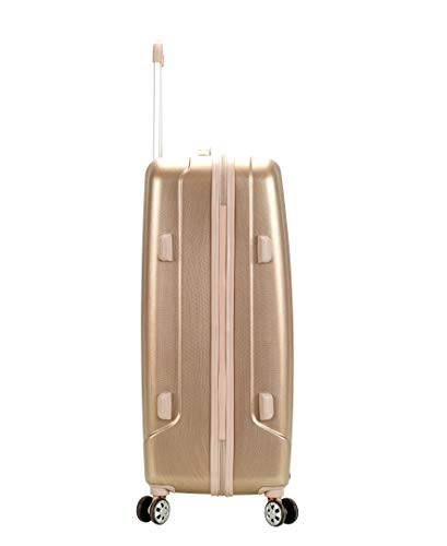 Rockland Santa Fe Hardside Spinner Wheel Luggage Set, Bronze, 3-Piece Set (20/24/28)